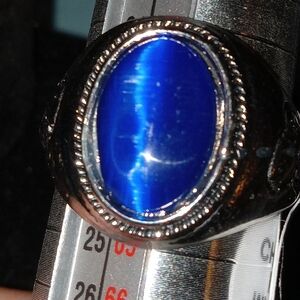 BLOWOUT PRICING Blue Cat's-eye Stone Unisex ring